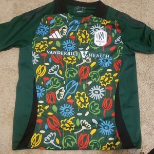 adidas Floral Graphic Jersey - Green Multi